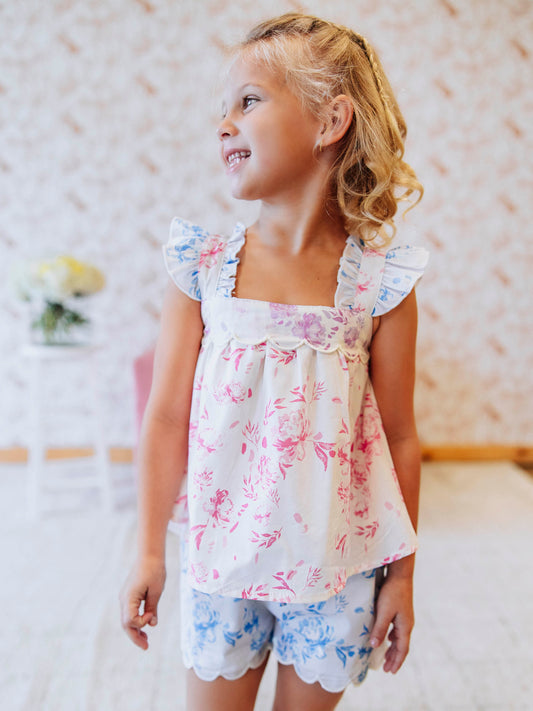 Emerie Scallop Set - Falling Petals