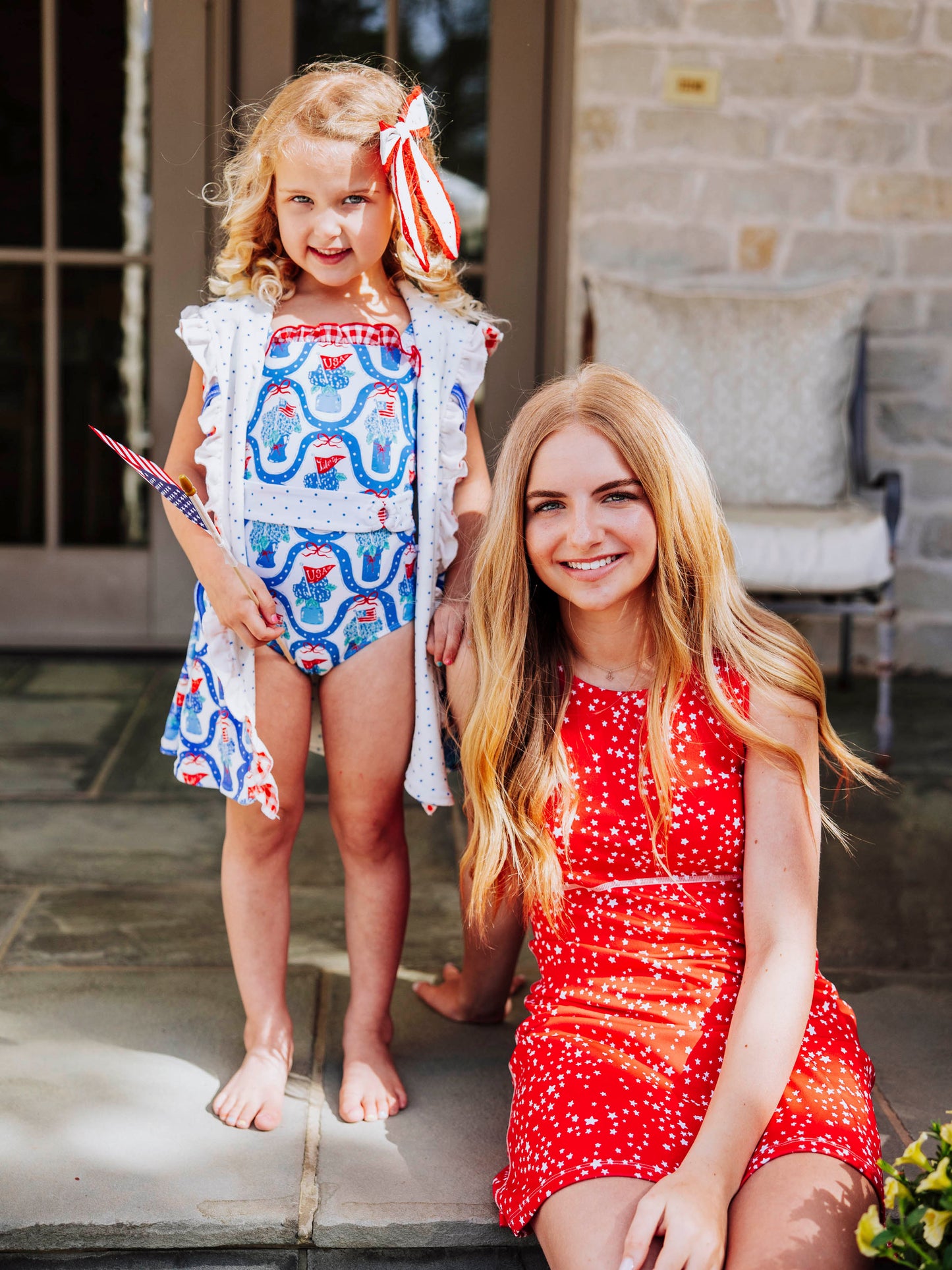 Women's Active Dress - Red Stars