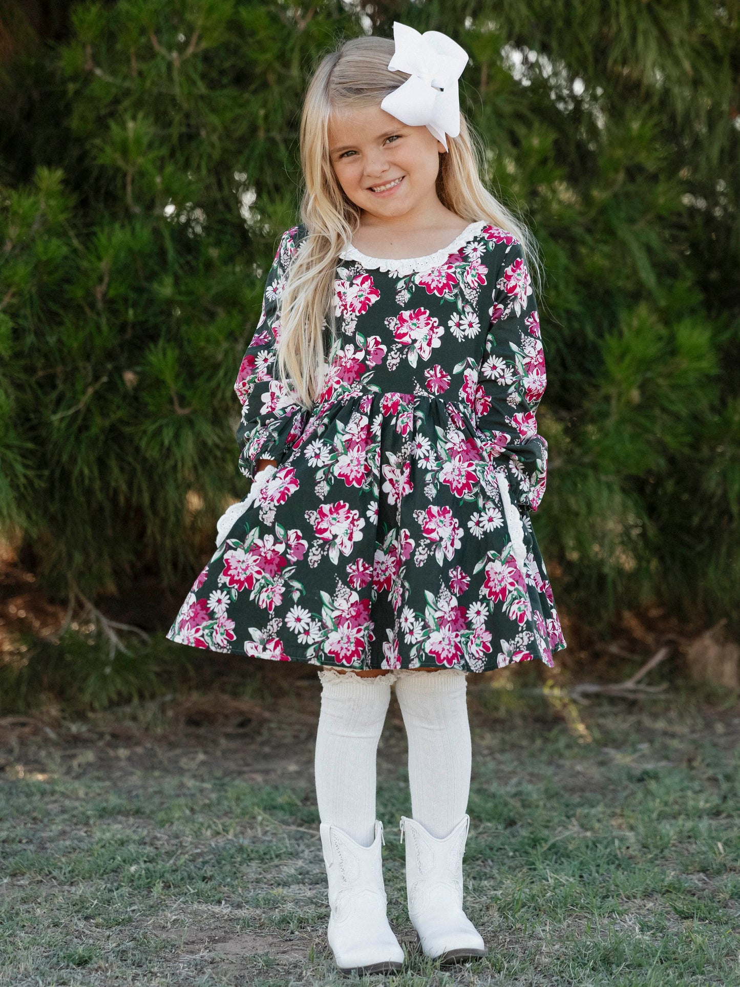 Ruffled Pocket Tunic Set - Thankful
