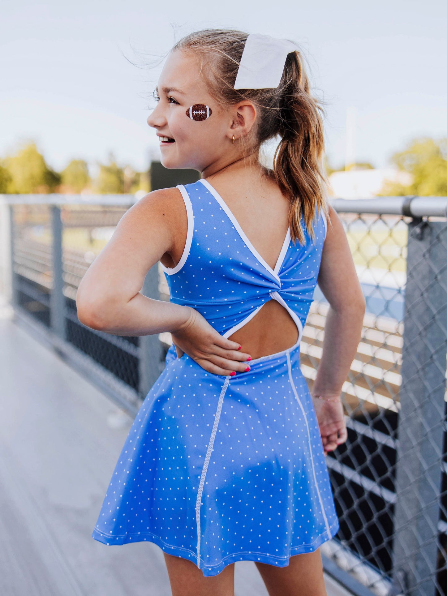 Tennis Dress - Deep Sea Dotty