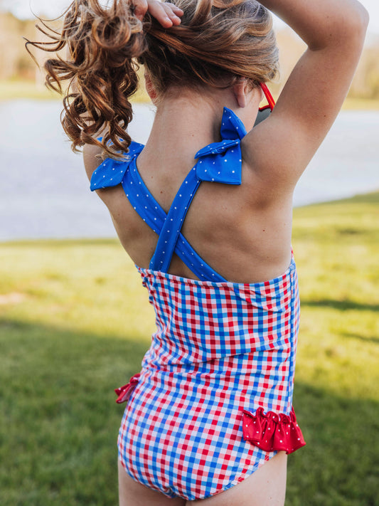 Melanie One Piece - USA Gingham