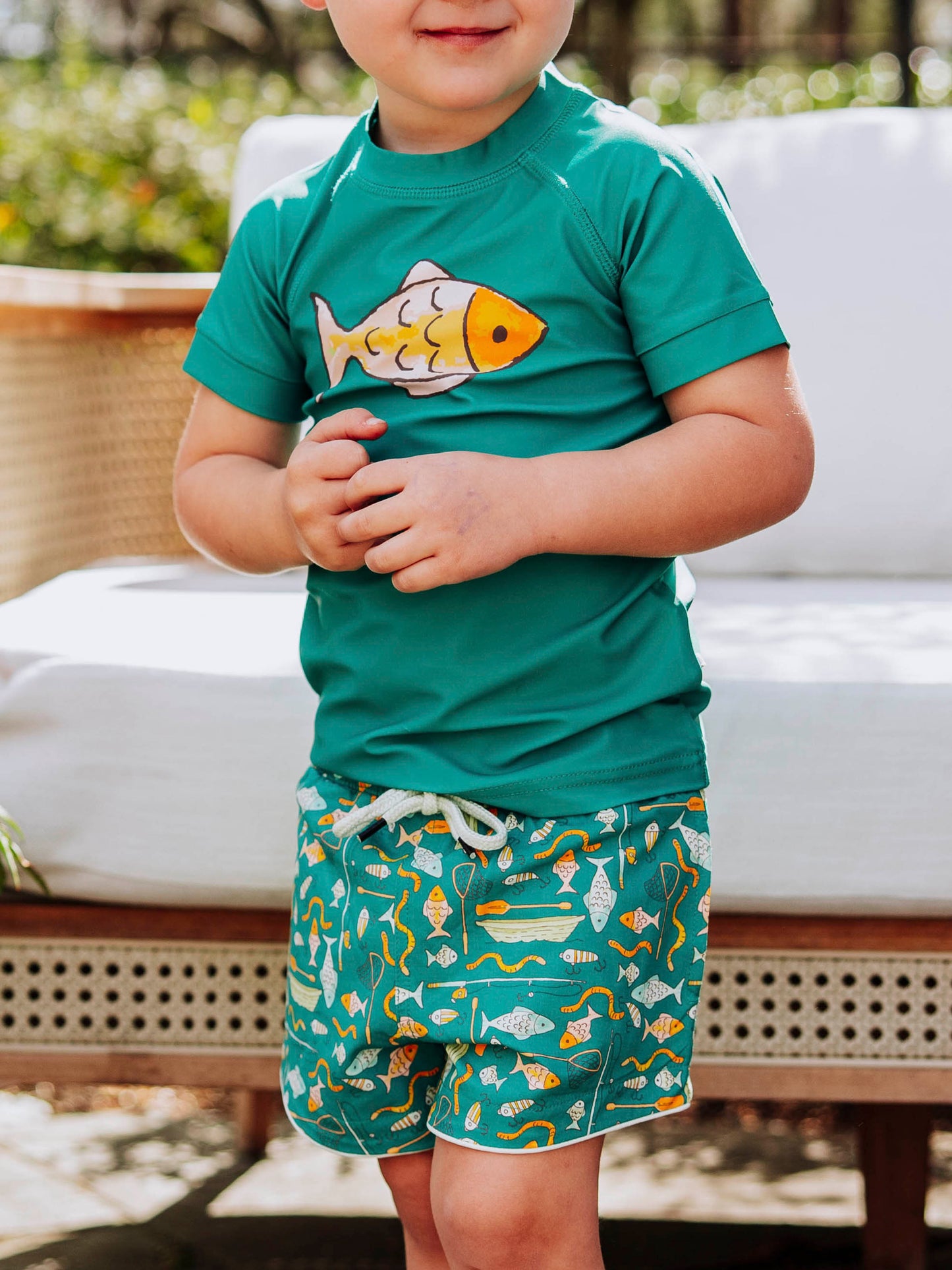 Boy's Swim Trunks - Gone Fishin'