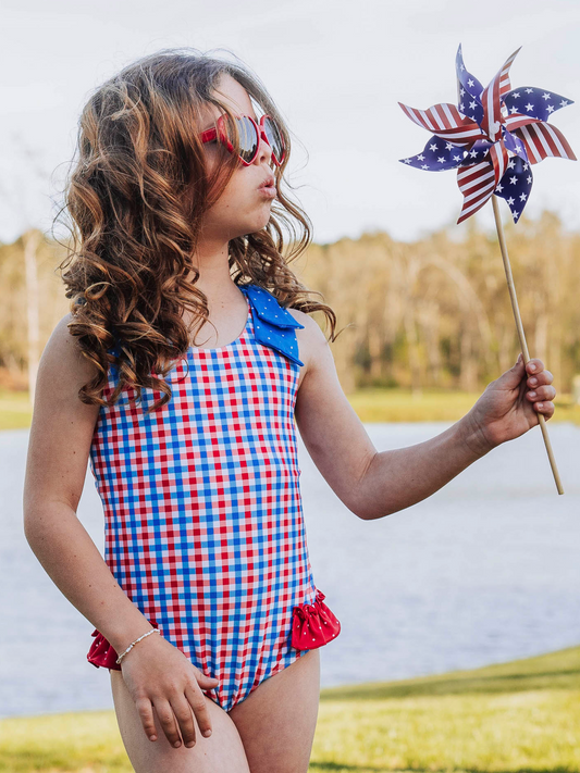 Melanie One Piece - USA Gingham