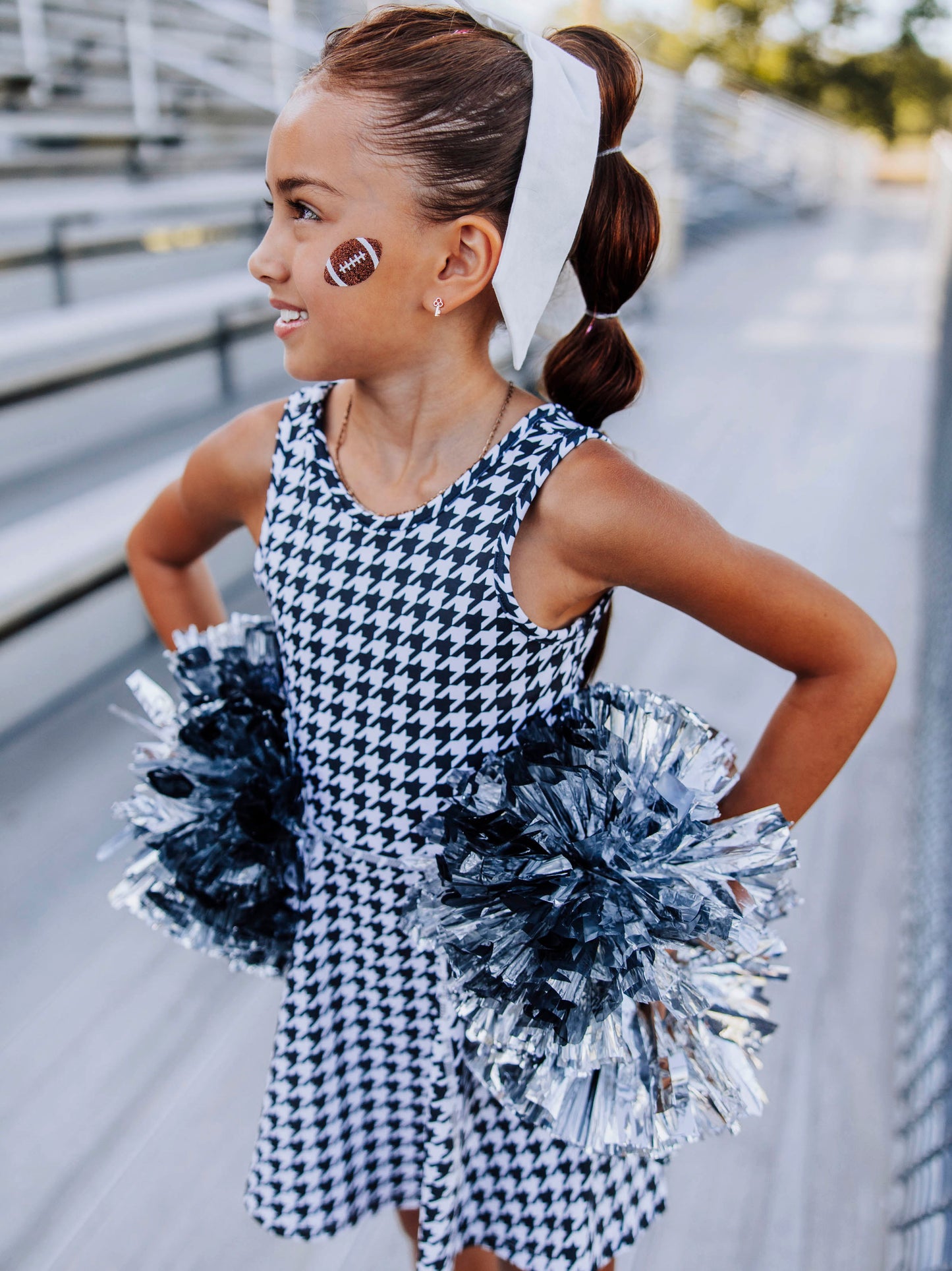 Tennis Dress - Black Houndstooth
