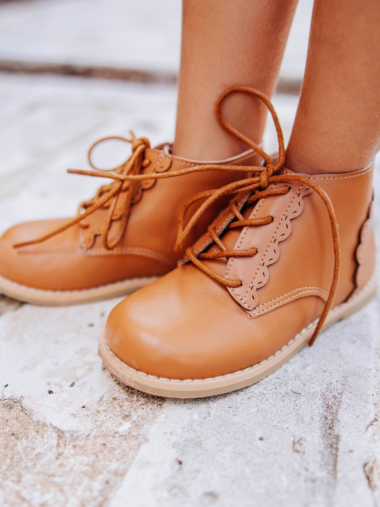 Lacy Ankle Boot - Brown