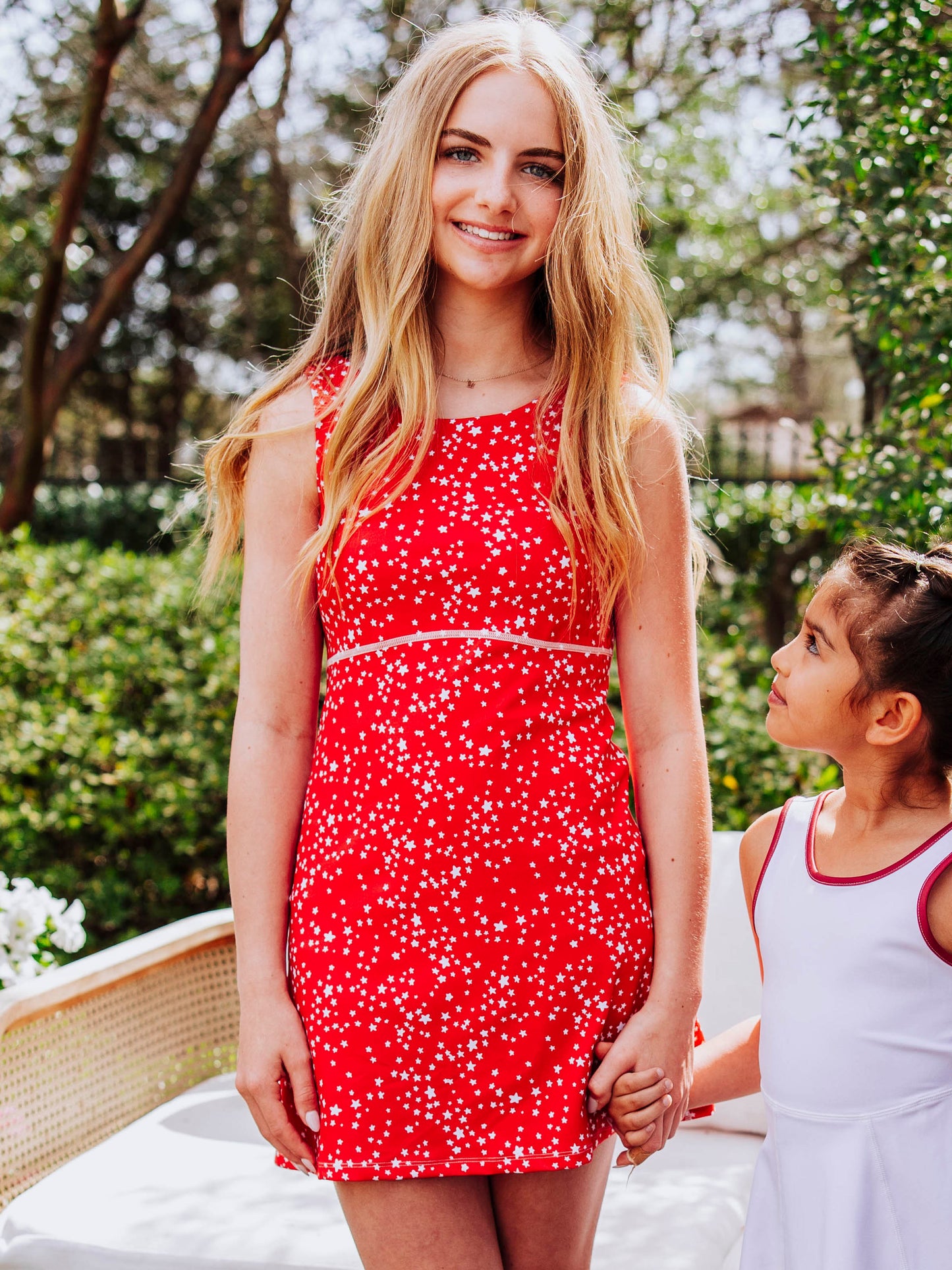 Women's Active Dress - Red Stars