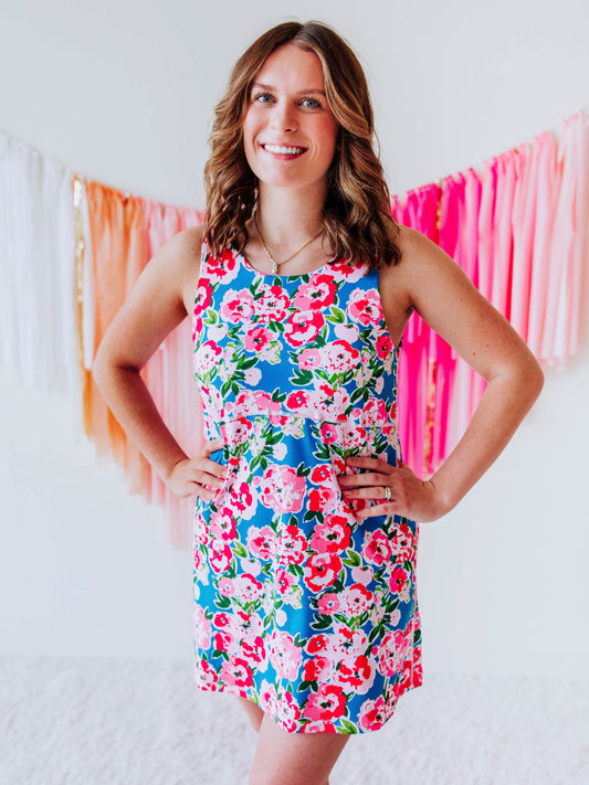 Women's Active Dress - Joyful Poppies