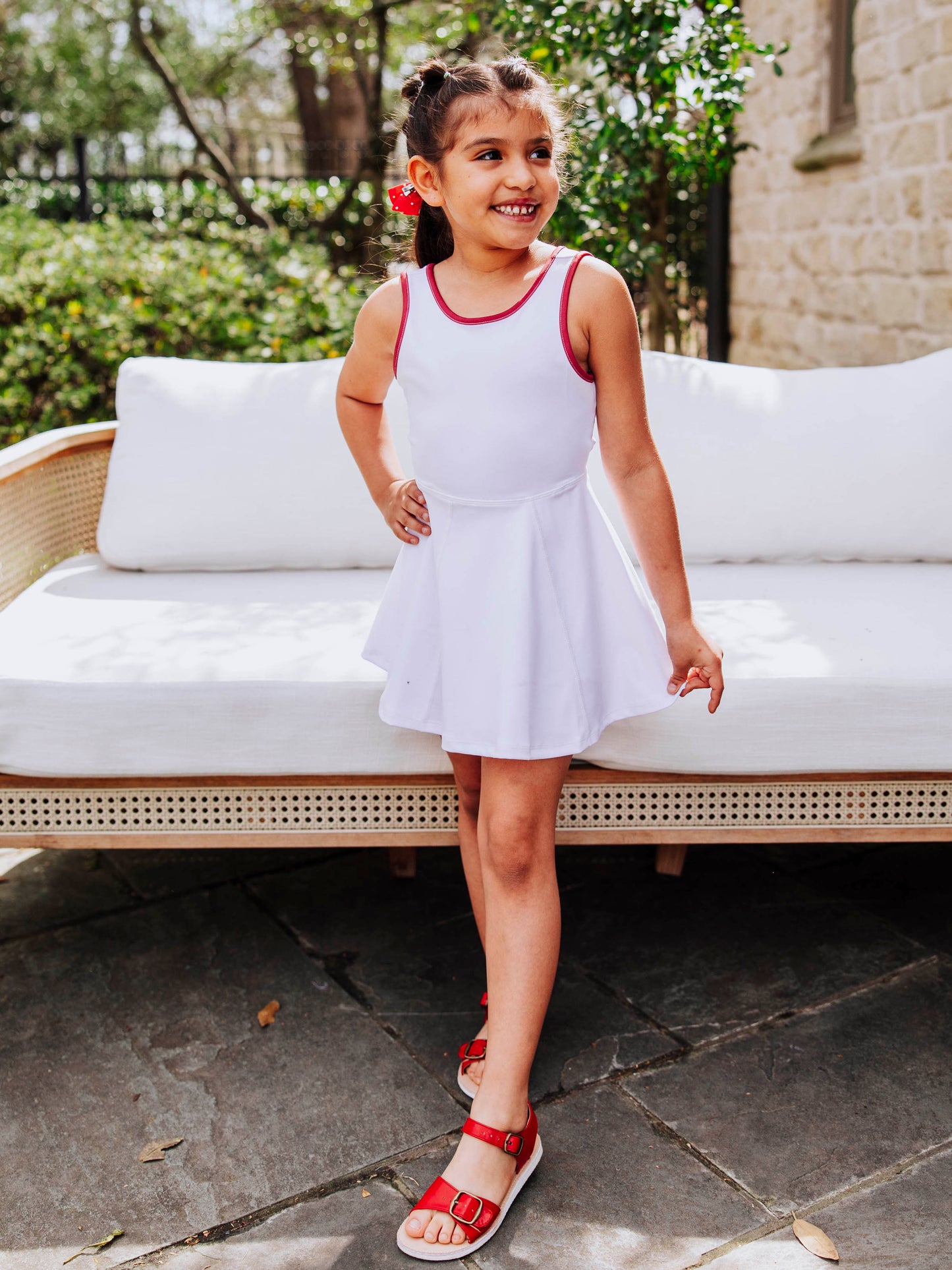 Tennis Dress - White (Size Down)