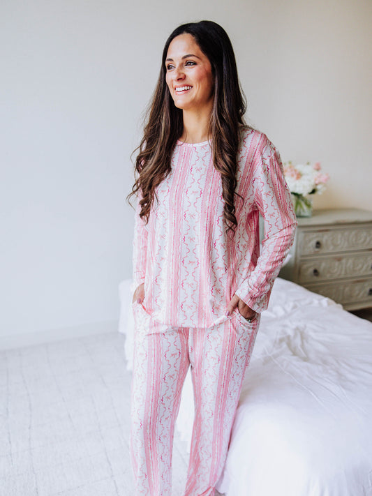 Women's Cloud Pajamas - Pink Lace