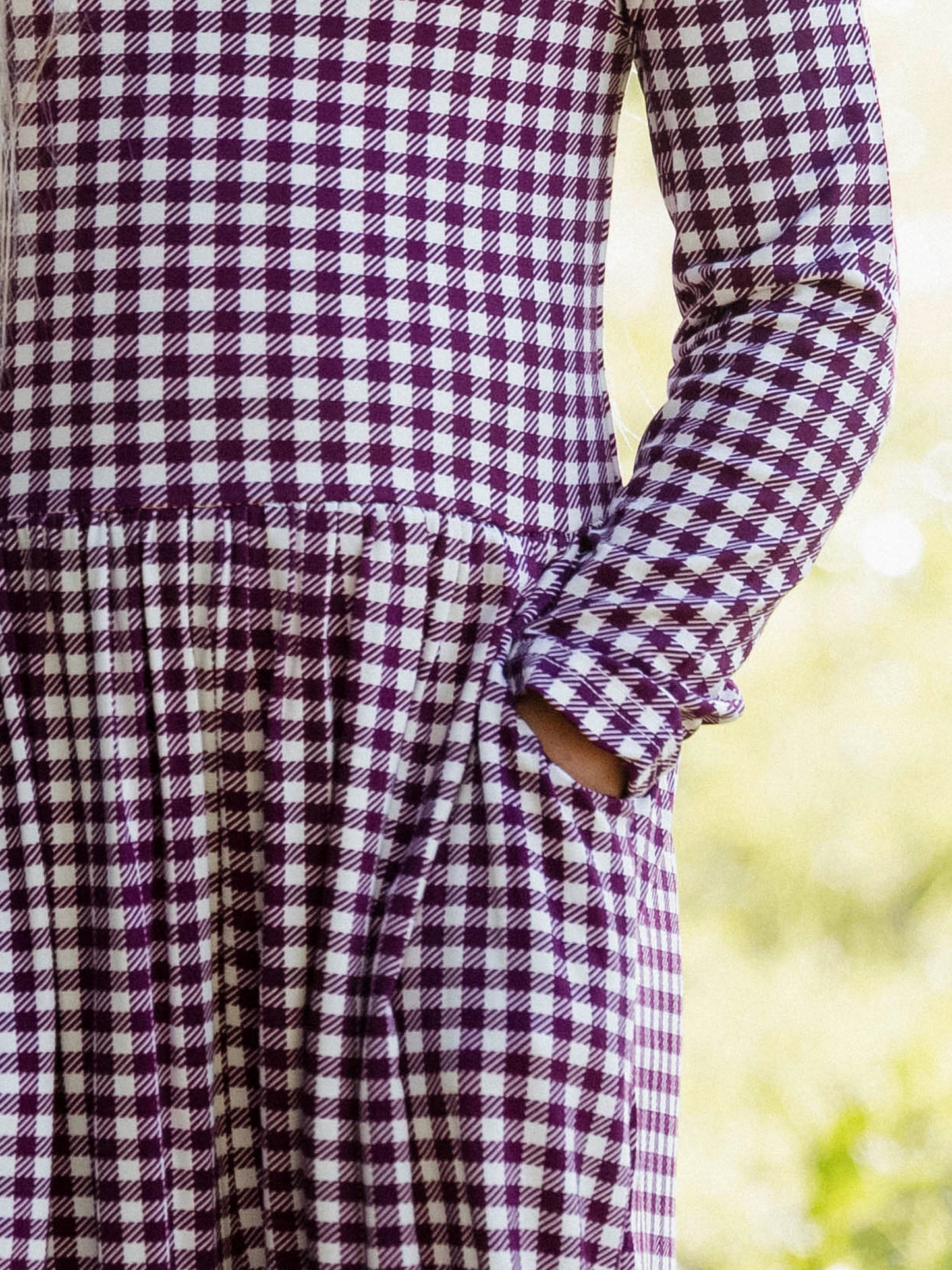 Leggy Romper - Sugar Plum Check