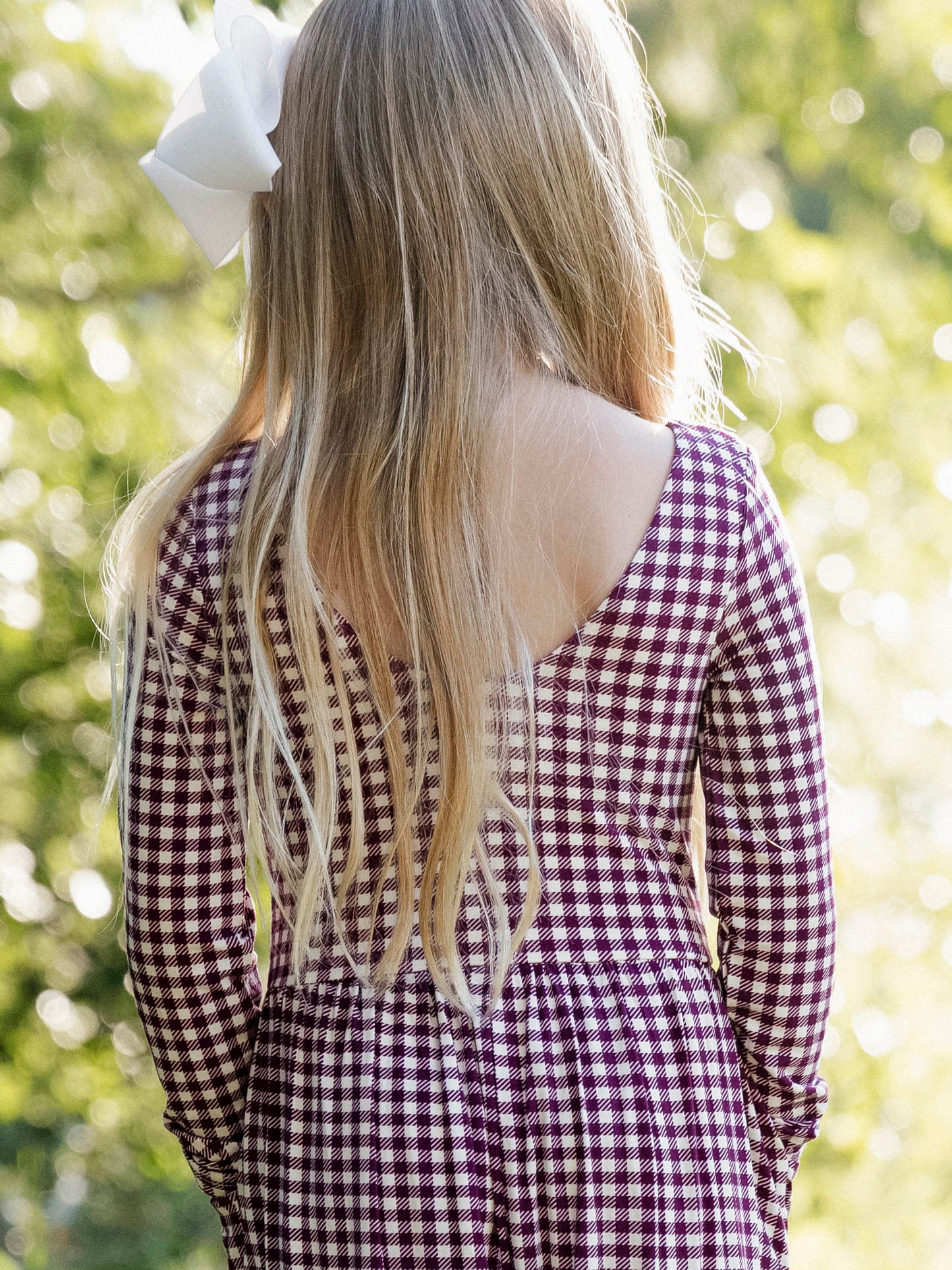 Leggy Romper - Sugar Plum Check