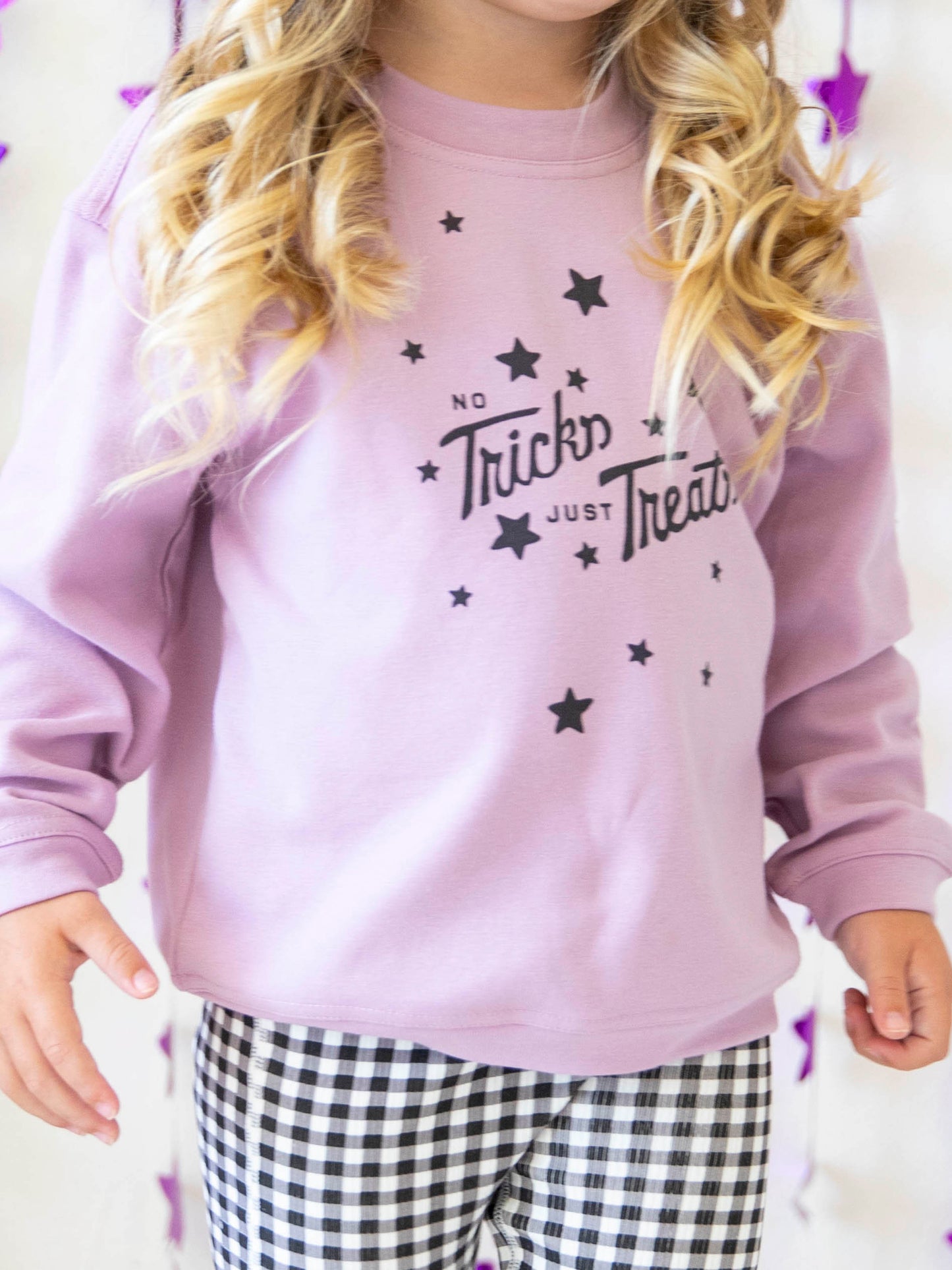 Warm Knit Sweatshirt - No Tricks Plum