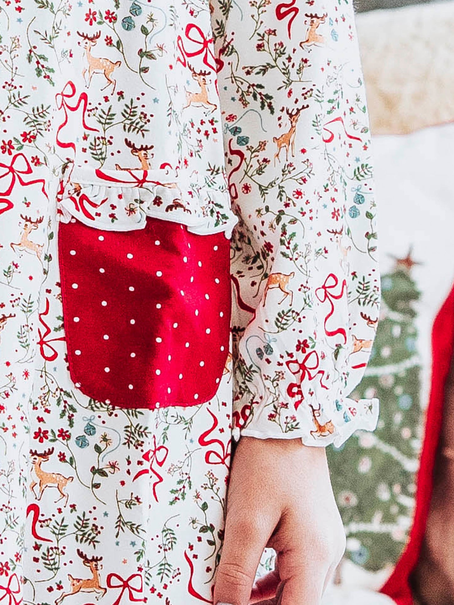 Cloud Everyday Play Dress - Holly Jolly Reindeer
