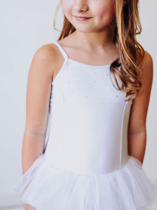 Skirted Tutu Leotard - White