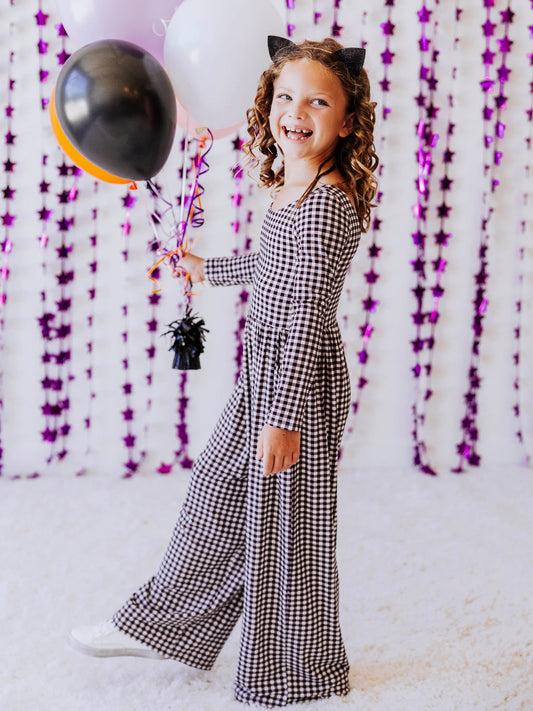 Leggy Romper - Midnight Check