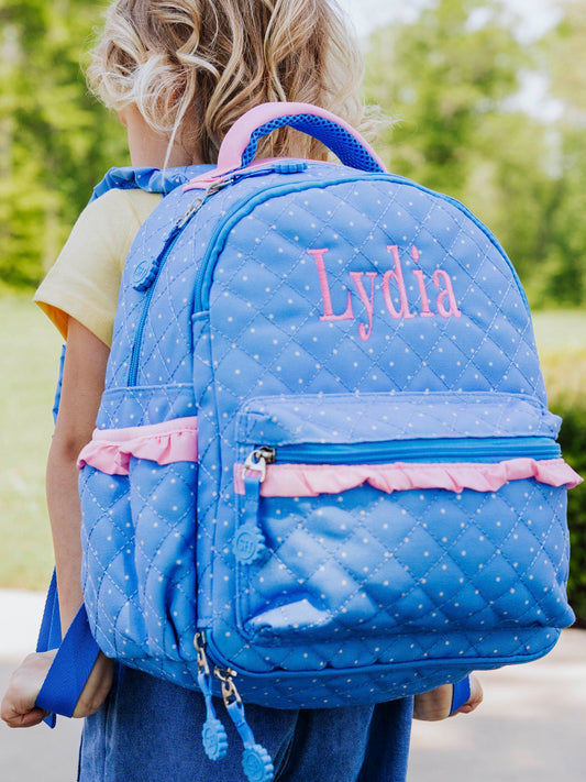 Ridley Backpack - Blue Dotty