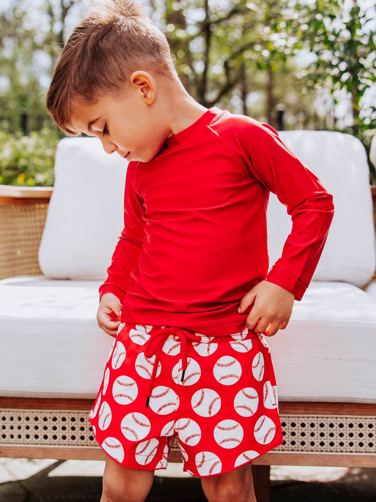 Boy's Swim Trunks - Home Run