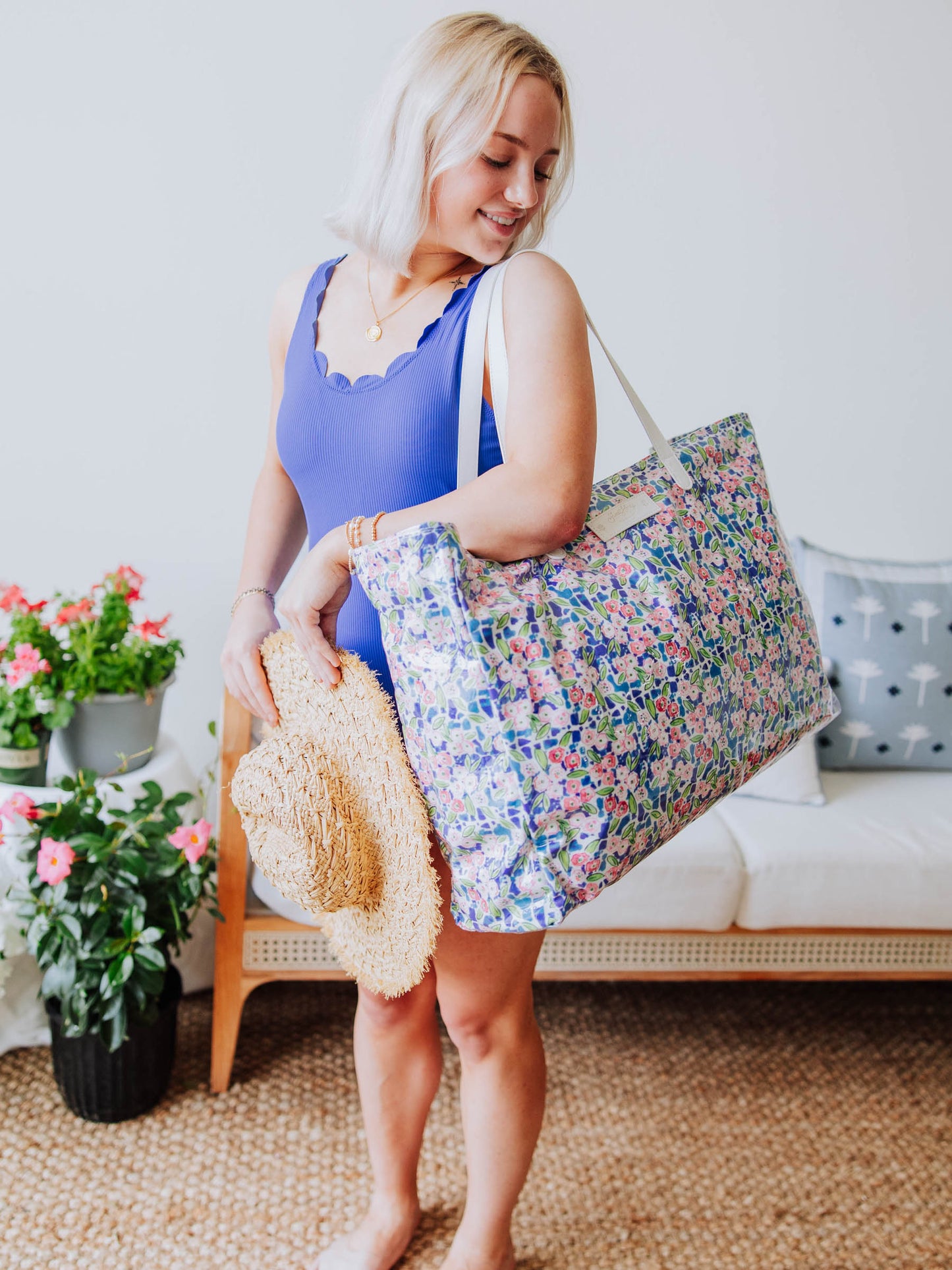 Women's Scalloped One Piece - Malibu