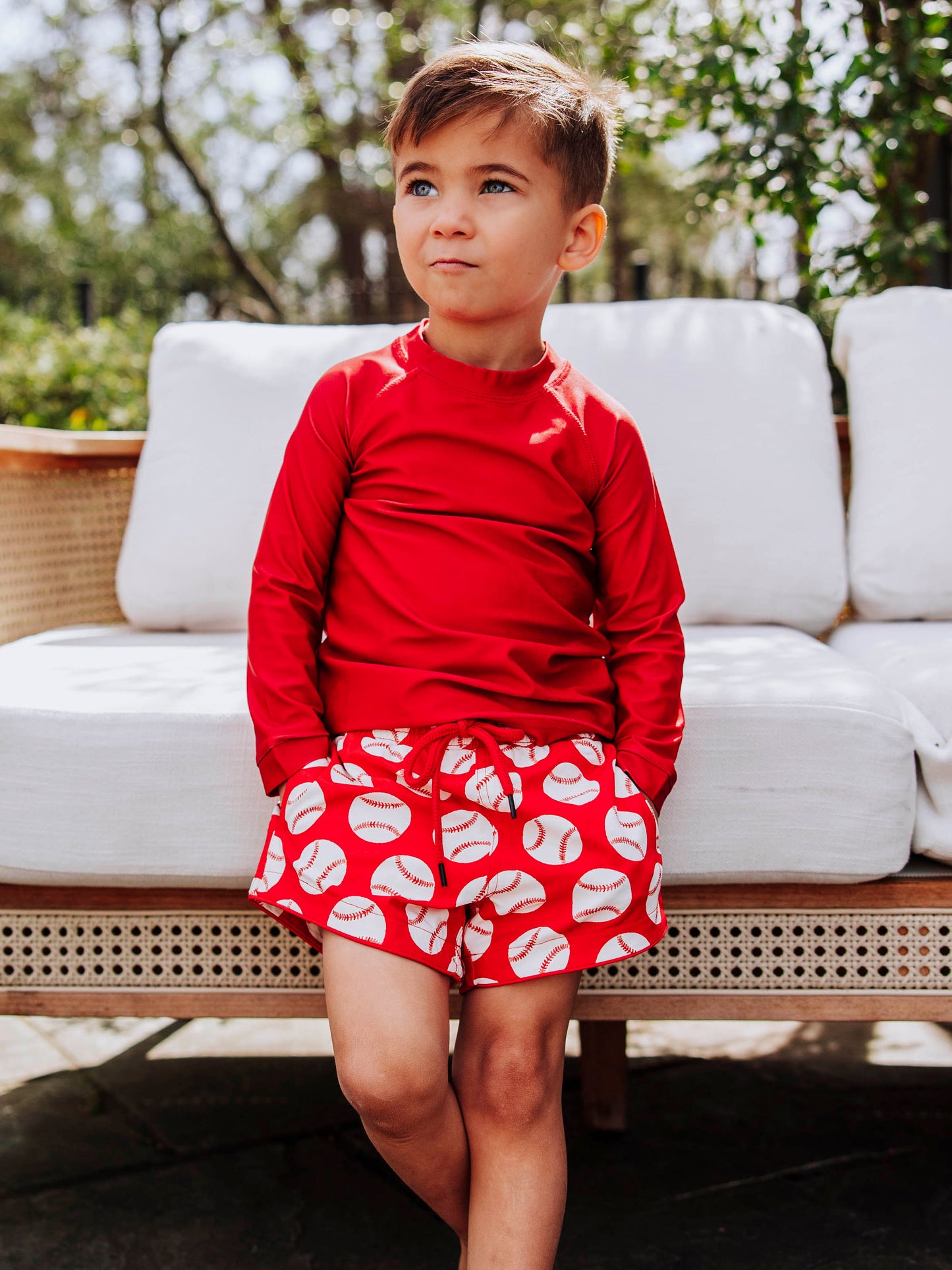 Boy's Swim Trunks - Home Run