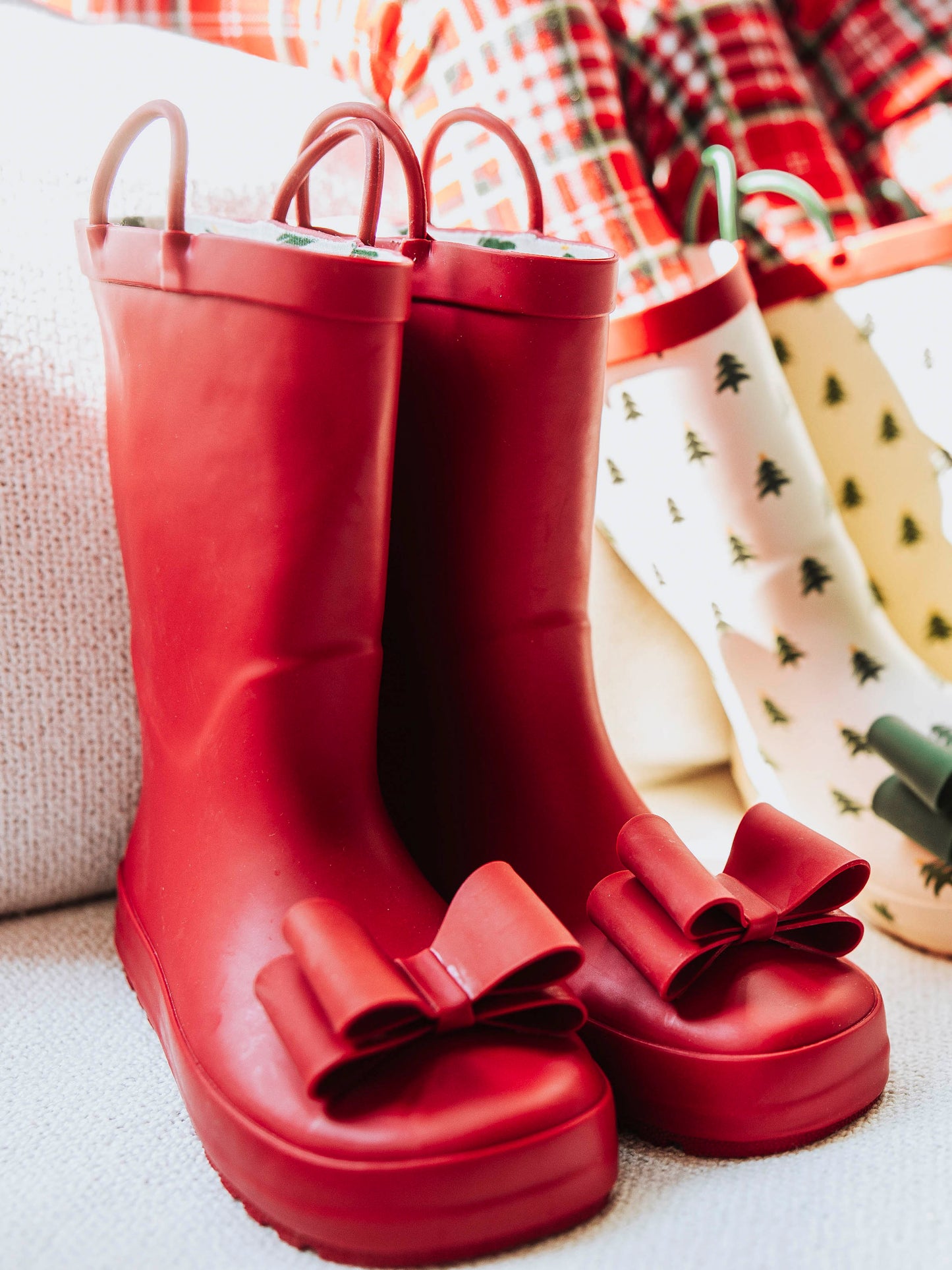 Cheery Rain Boots - Oh So Red