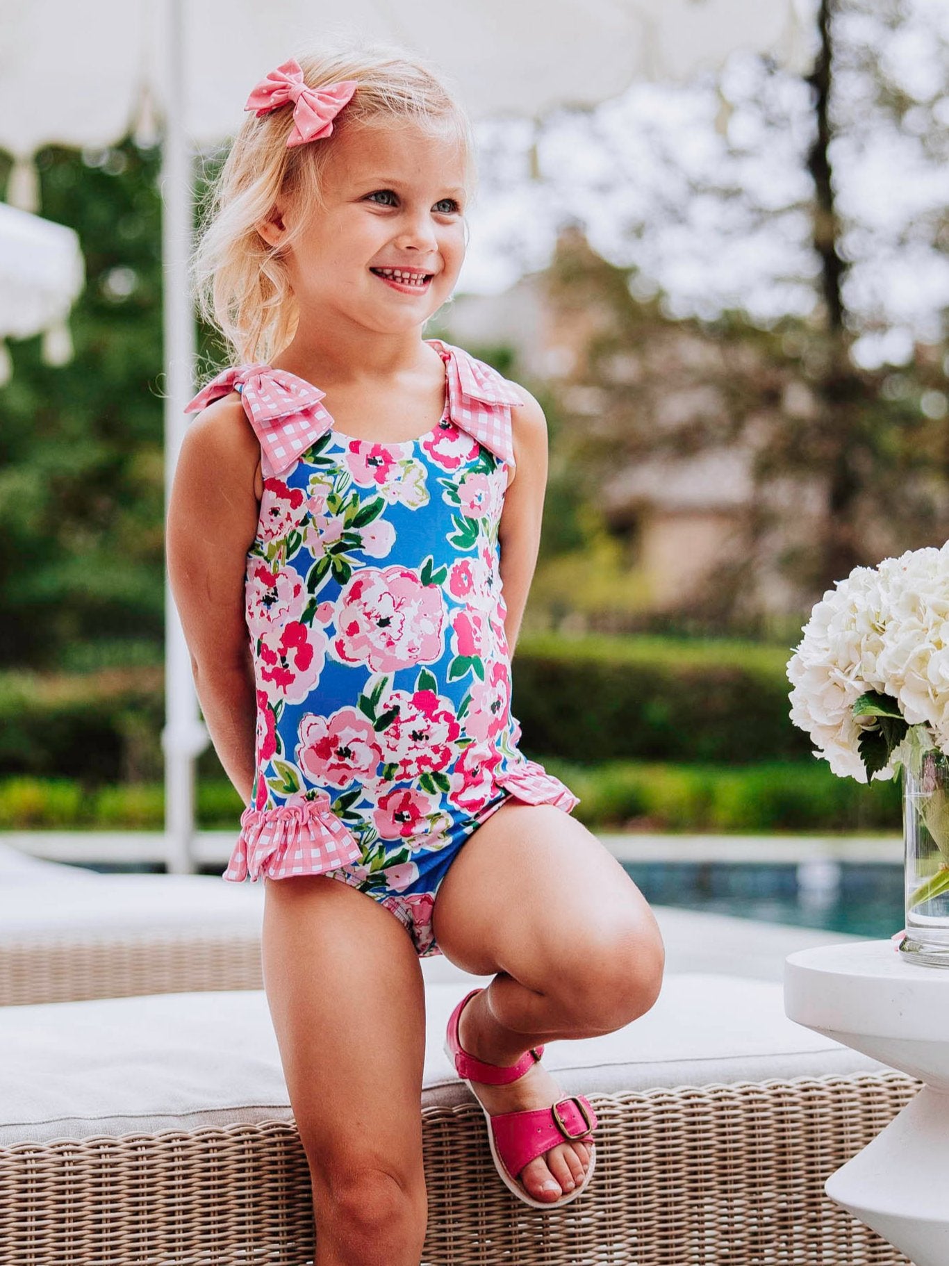 Melanie One Piece - Joyful Poppies