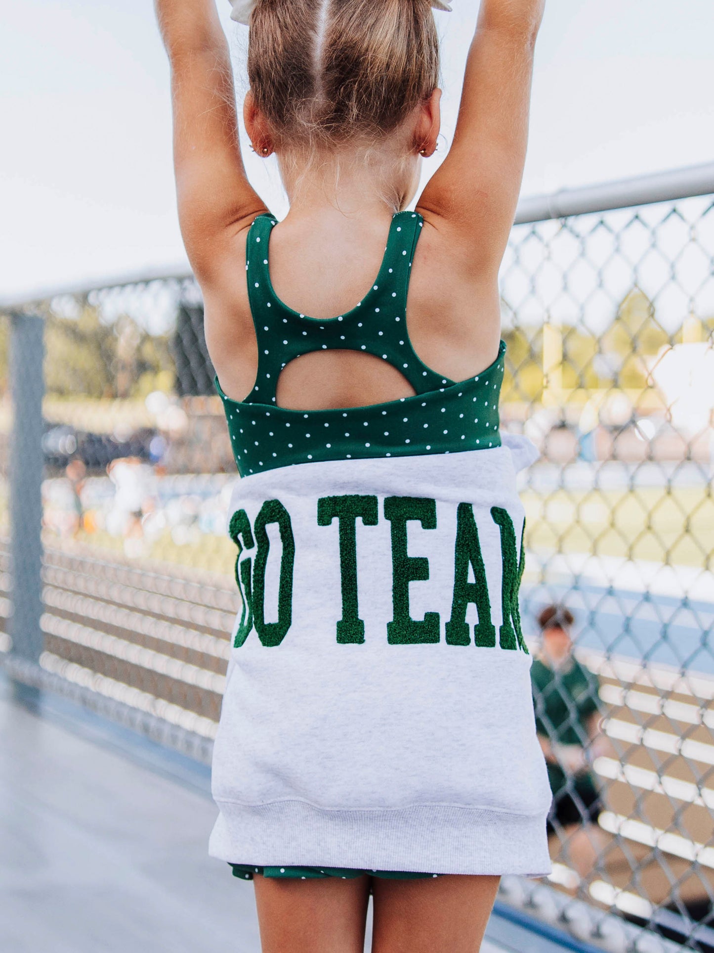 Active Skort Set - Deep Green Dot