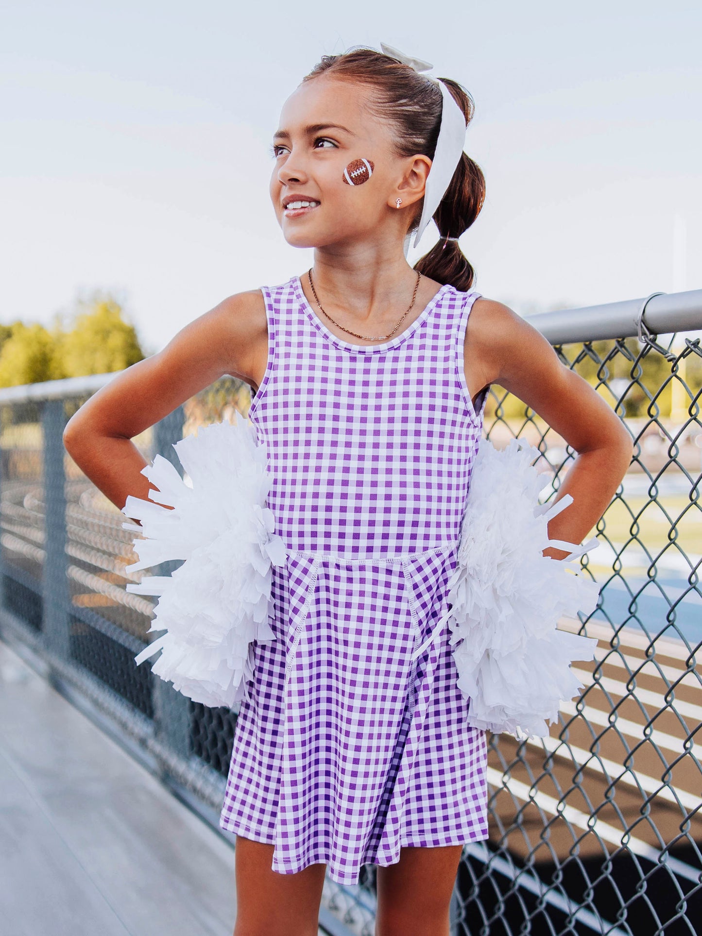 Tennis Dress - Purple Check