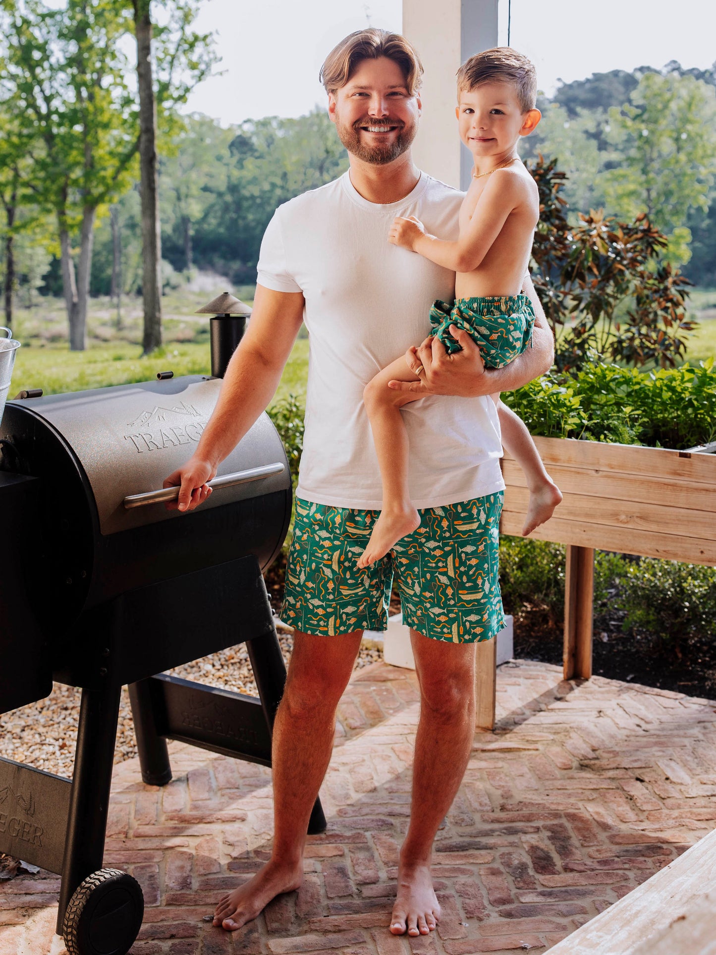 Men's Swim Trunks - Gone Fishin'