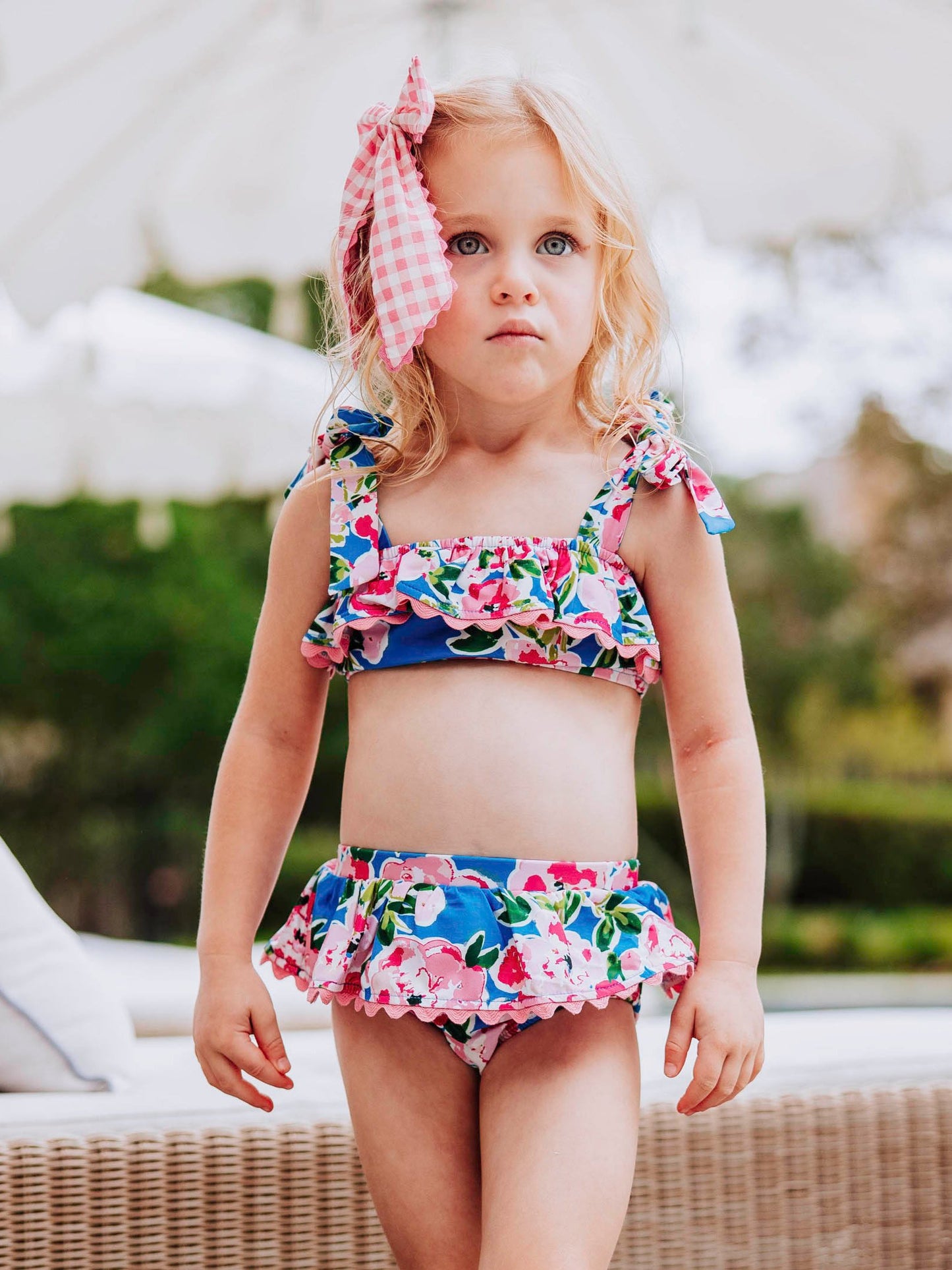 Minnie Skirted Bikini - Joyful Poppies