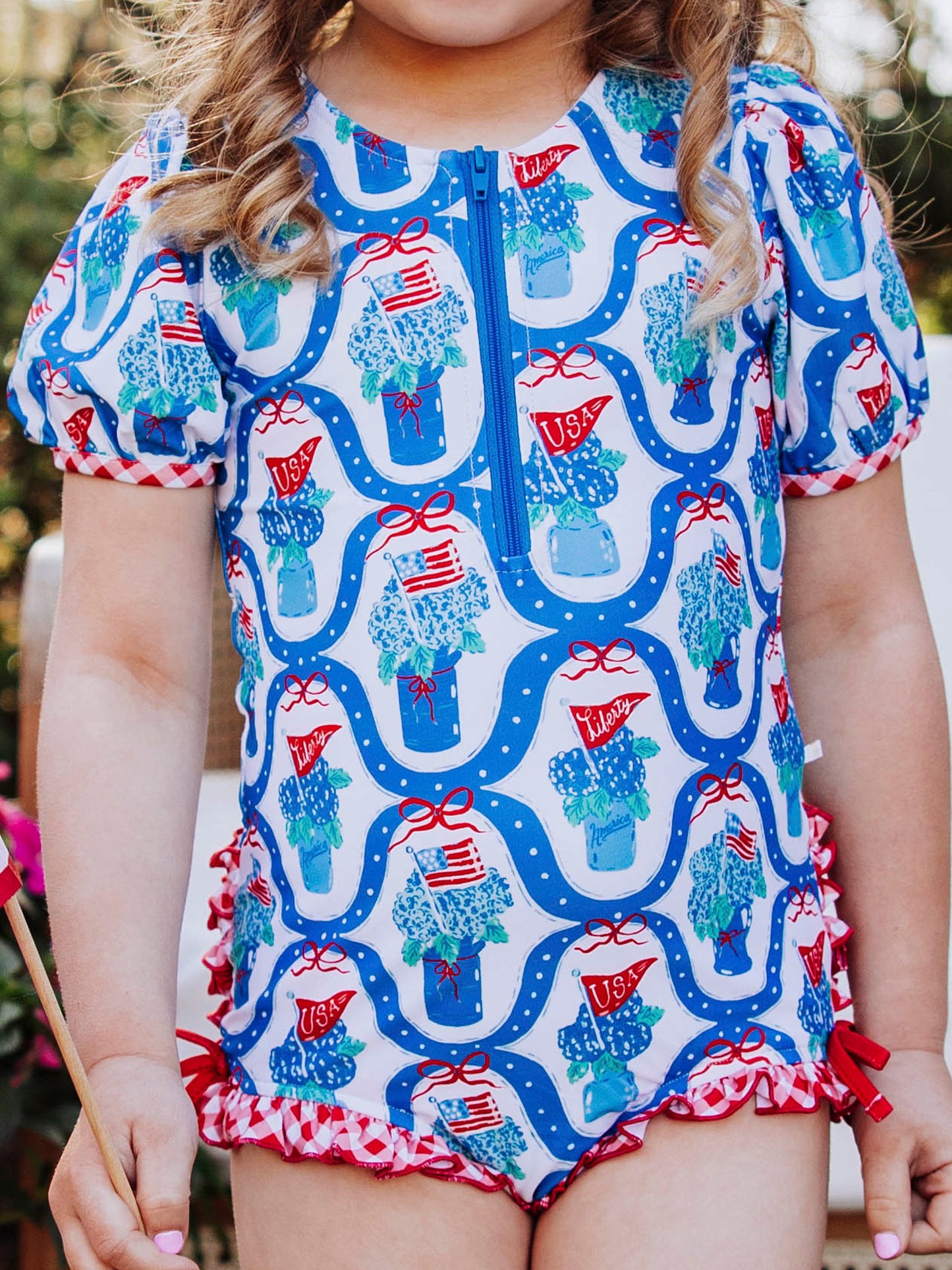 Solid Rash Guard - Star Spangled Banner