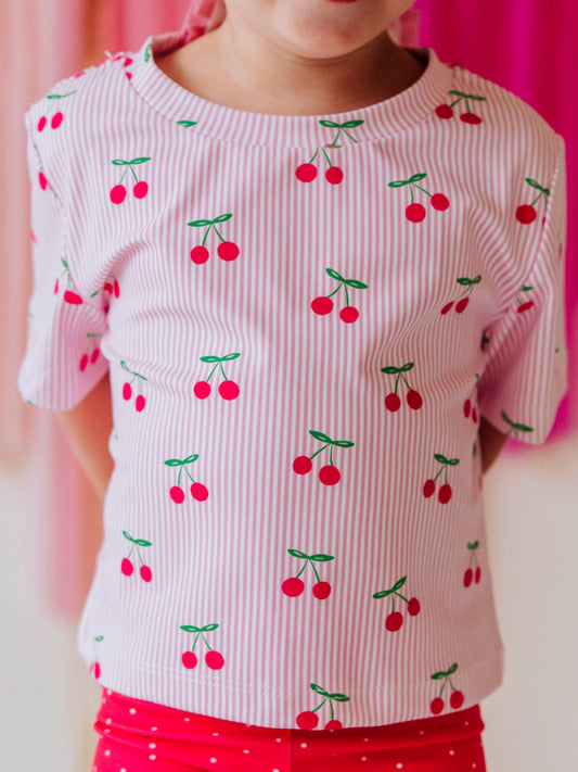 All in Motion Set - Cherry Stripe