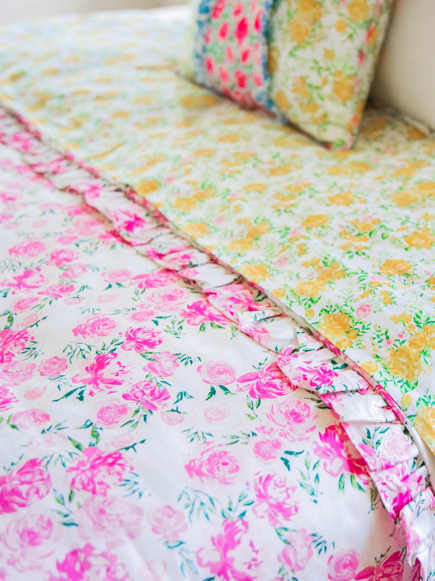Duvet Cover + Sham(s) - Wild Roses