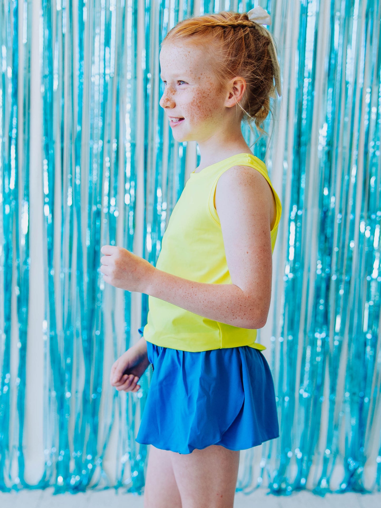 Flowy Shorts - Retro Blue