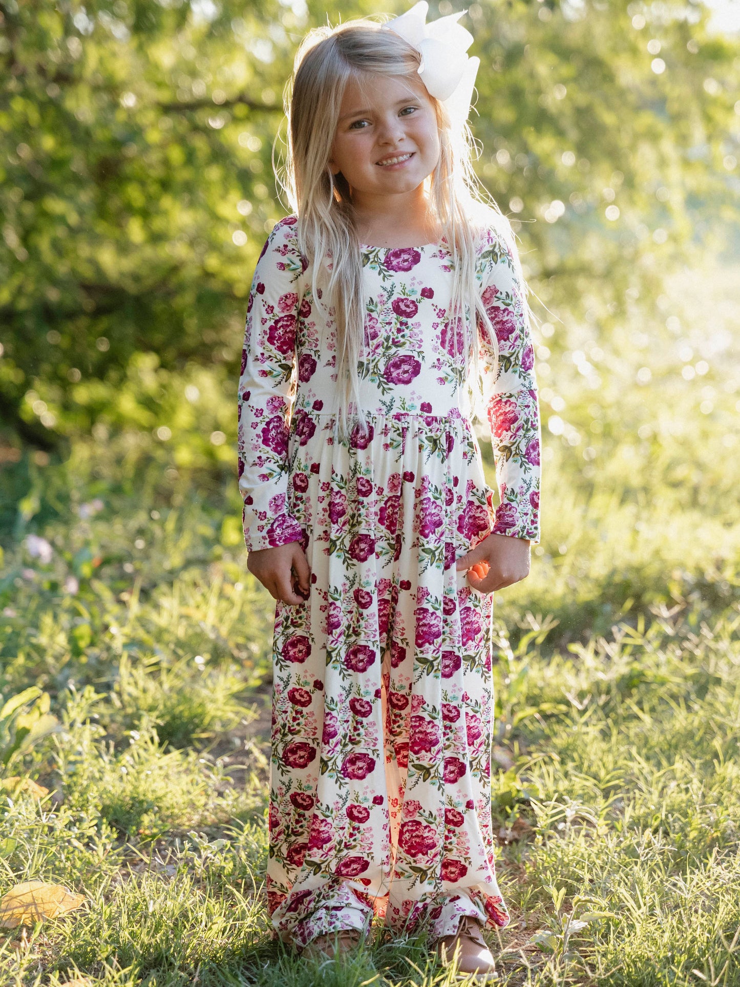 Leggy Romper - Autumn Flowers
