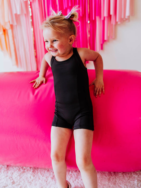 Strappy Leotard - Midnight