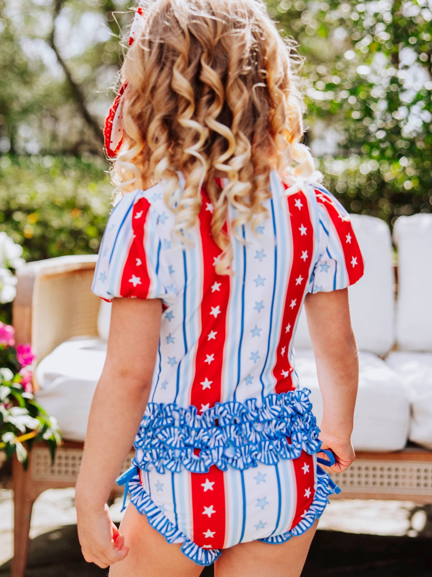 Solid Rash Guard - Bright American Stars