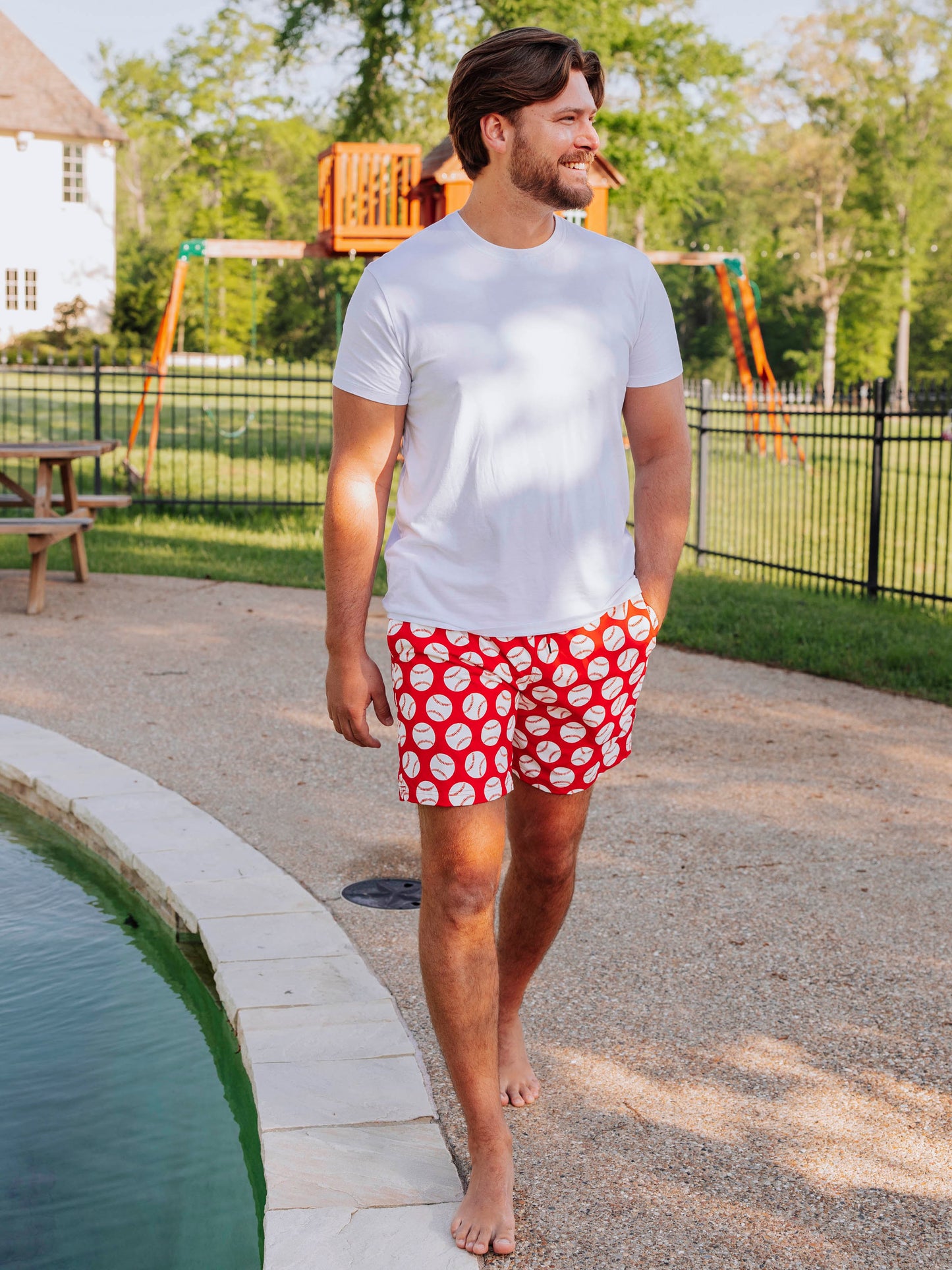 Men's Swim Trunks - Home Run