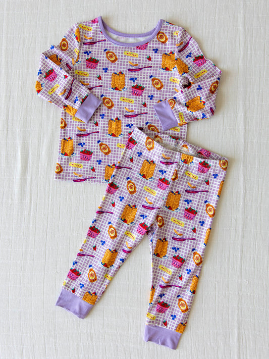 Cloud Fitted Pajamas - Maple Syrup
