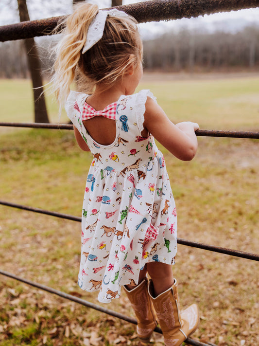 Flair Dress - Off to the Races