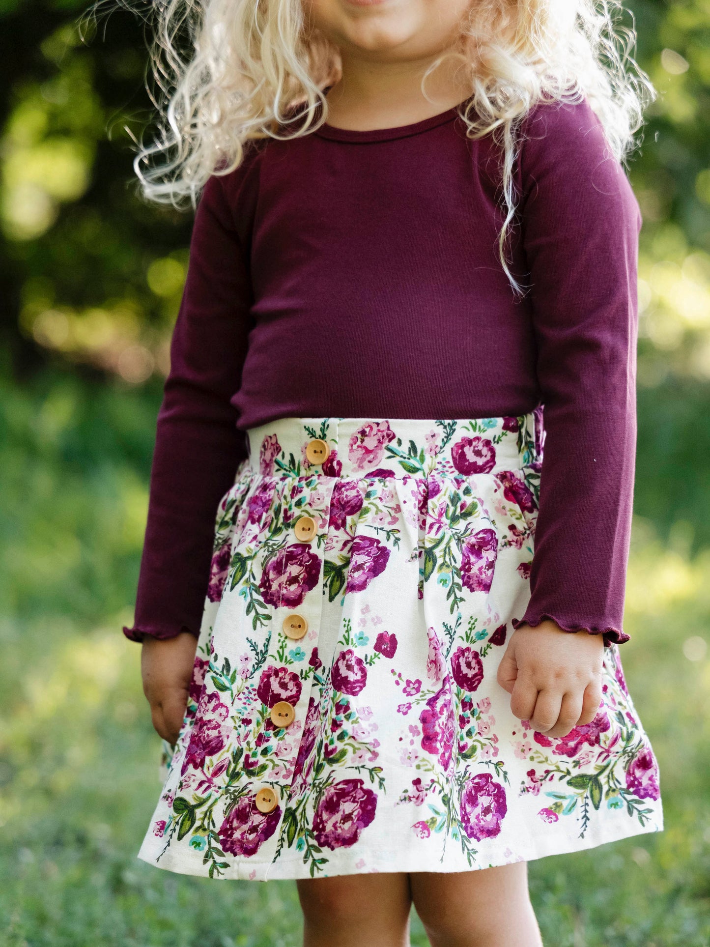 Frilled Sleeve Shirt - Solid Autumn Breeze