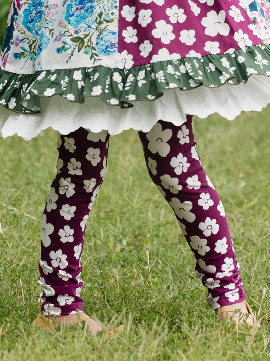 Frankie Leggings - Sugar Plum Floral