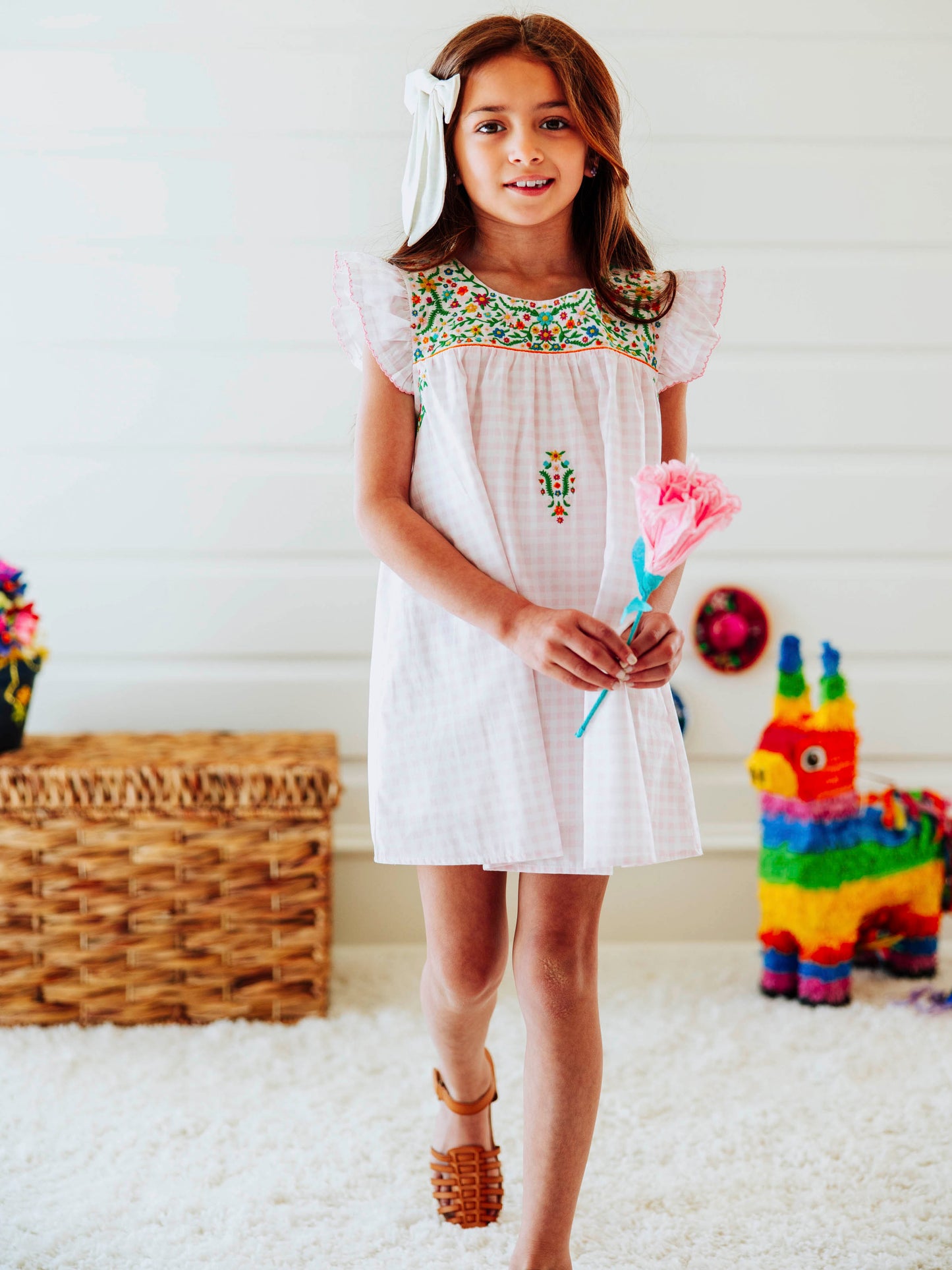Flutter Dress - Floral Fiesta