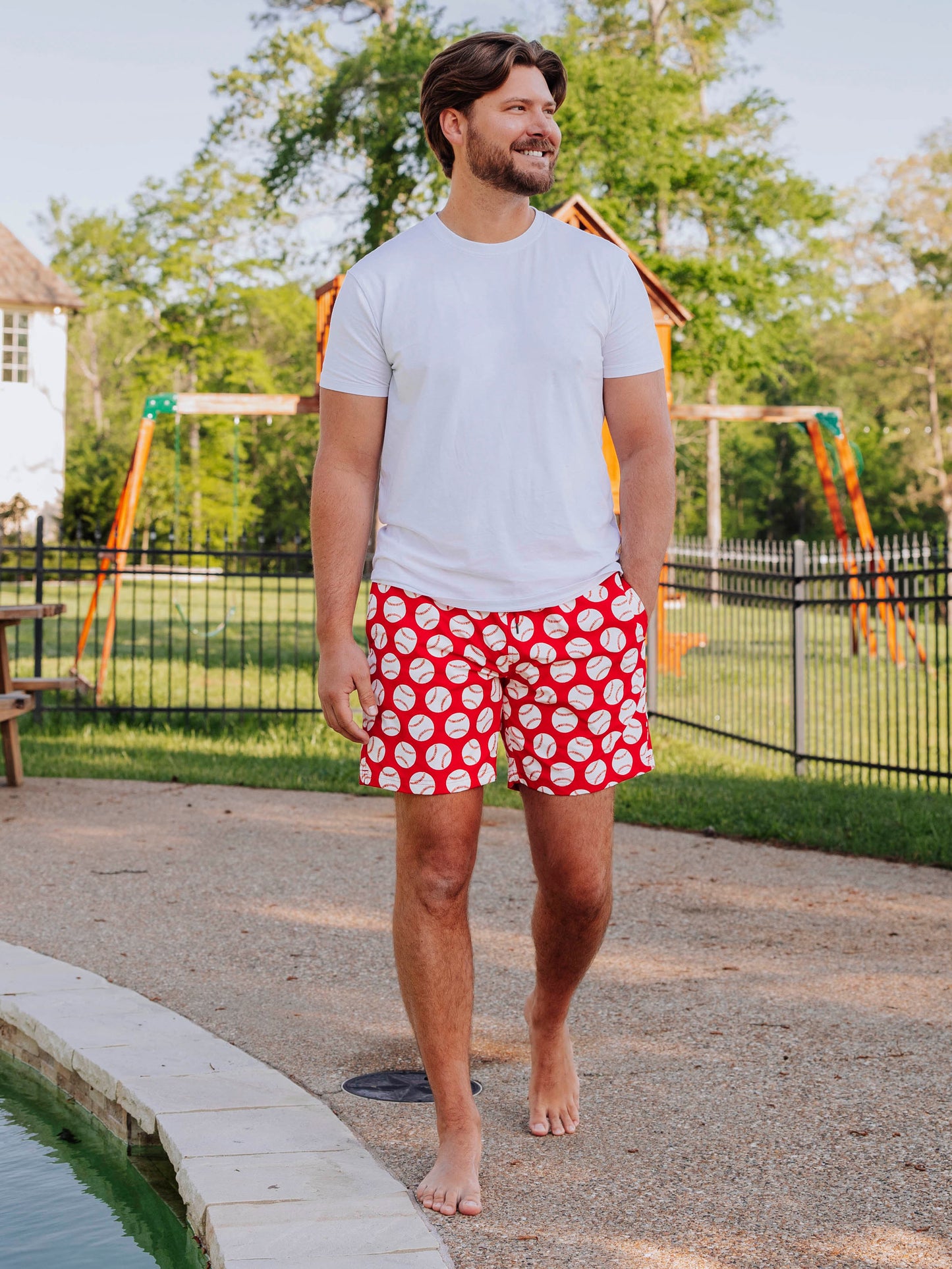 Men's Swim Trunks - Home Run