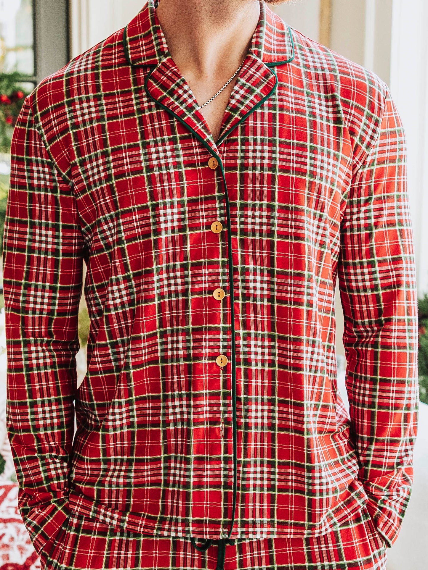Adult Everyday Button Set - Merry Plaid
