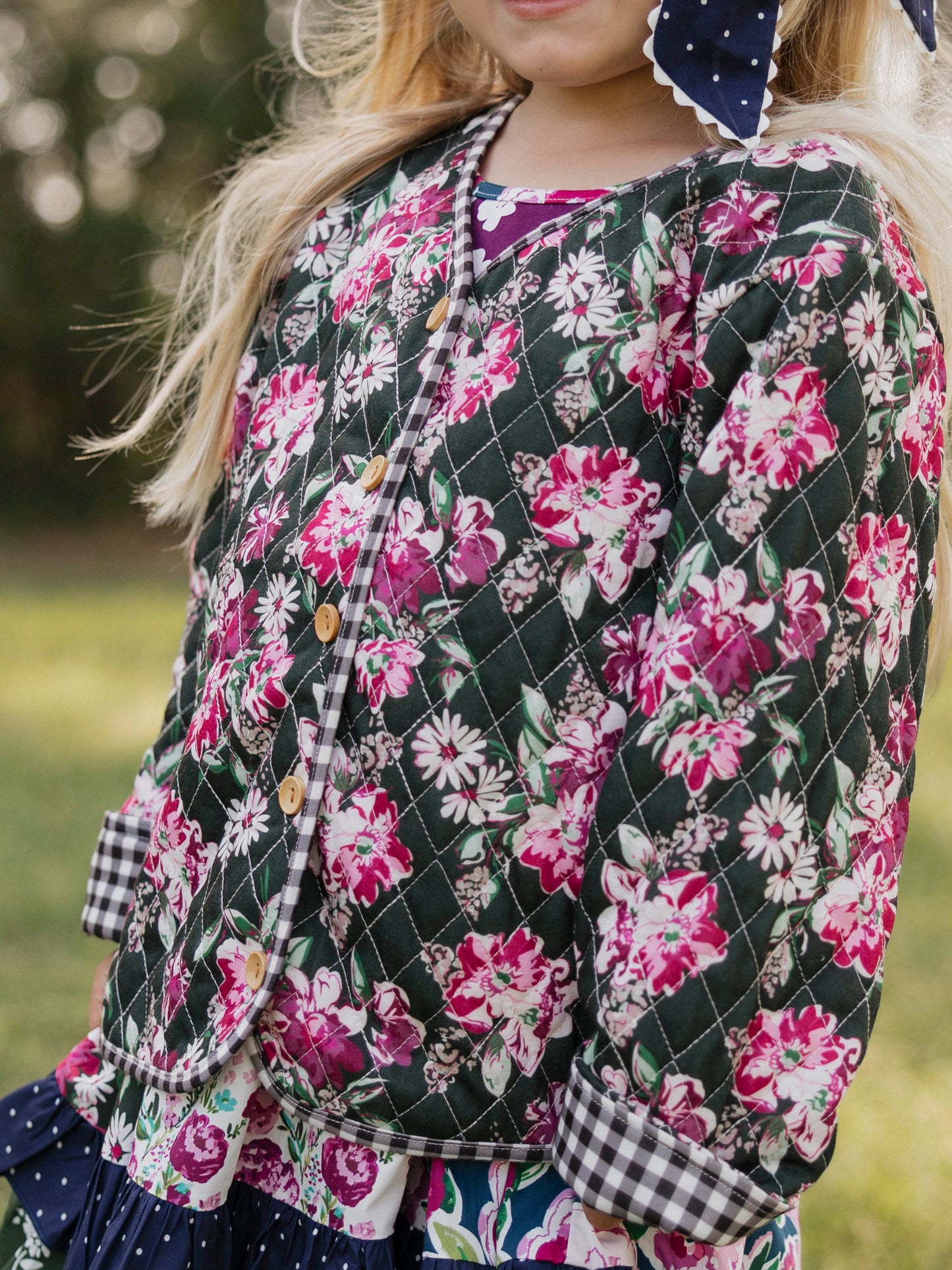 Quilted Cardigan - Thankful