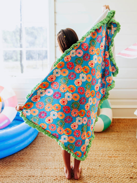 Ruffled Towel - Donuts