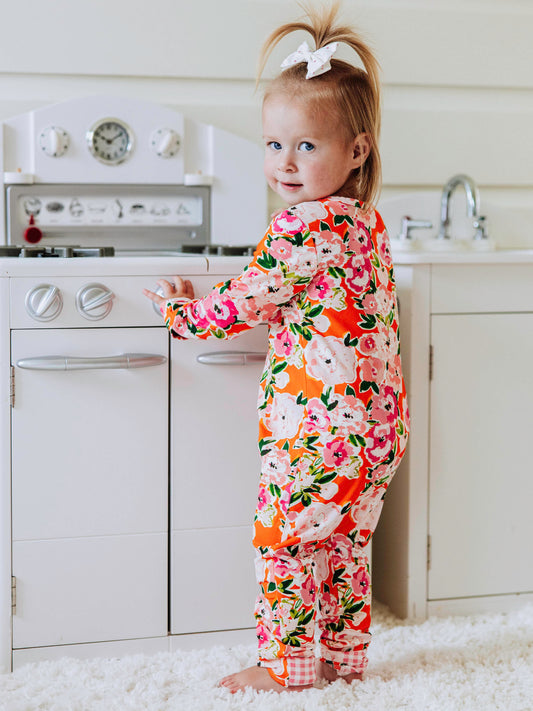 Cloud Layette - Glowing Pink Flowers