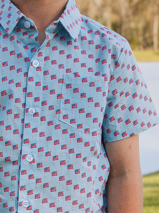 Button Up Shirt - Independence Day