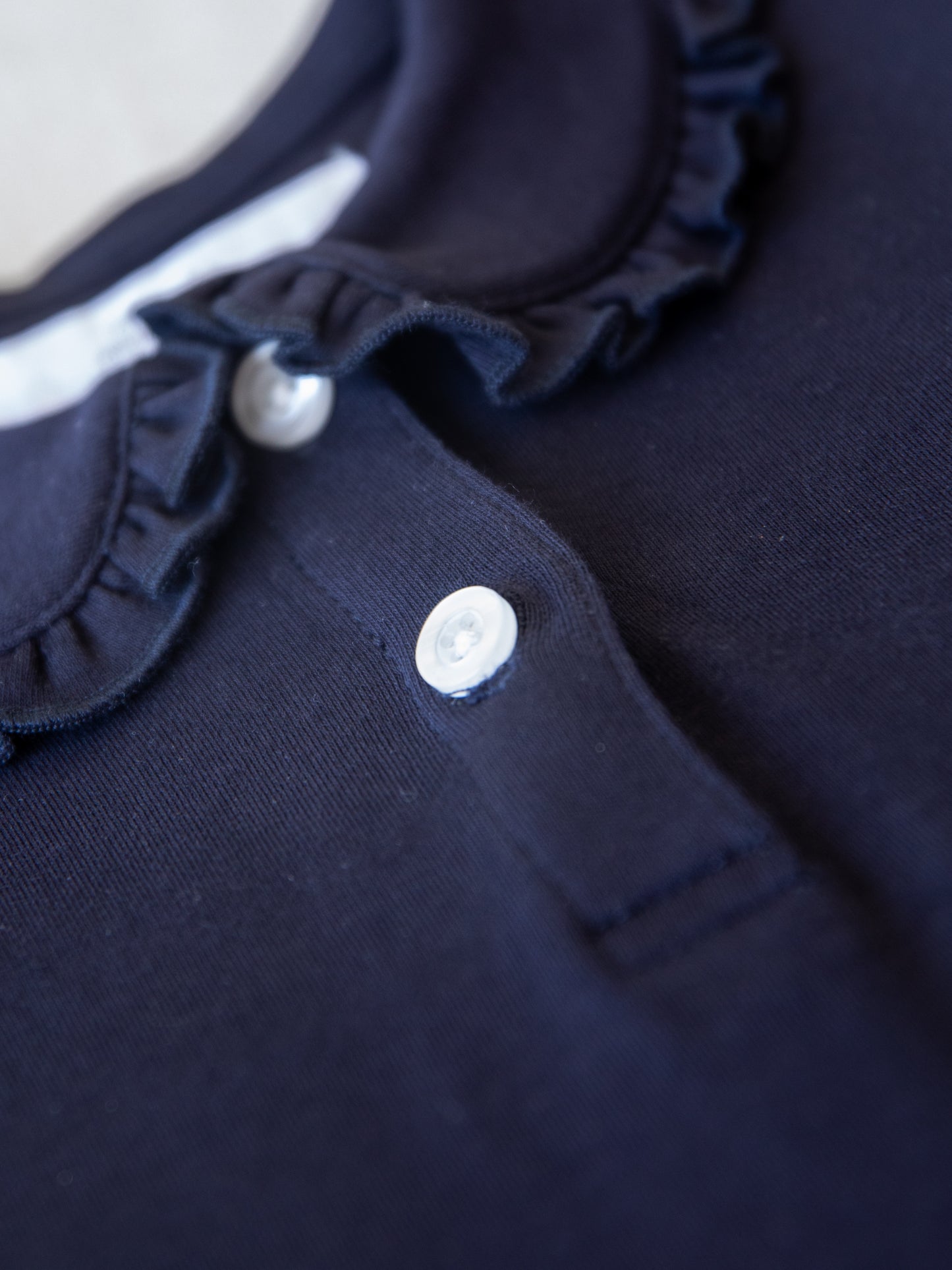 Ruffled Polo Shirt - Night Sky