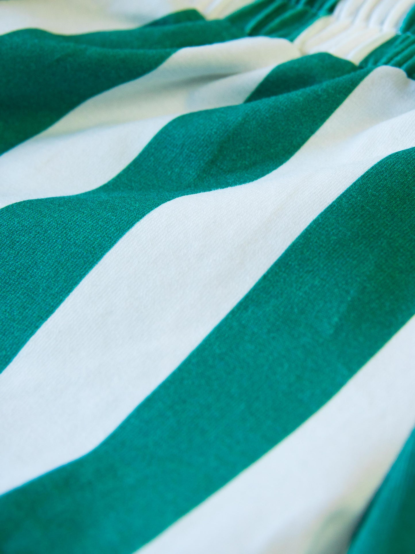 Athletic Shorts - Sea Green Stripe